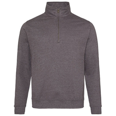 Sophomore 1/4 Zip Sweat  Charcoal